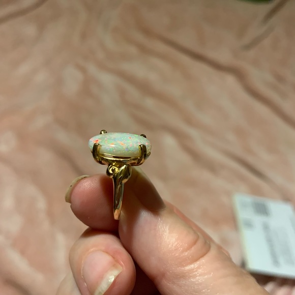 14k Opal Vintage ring Magificent Estate find. - Picture 6 of 11